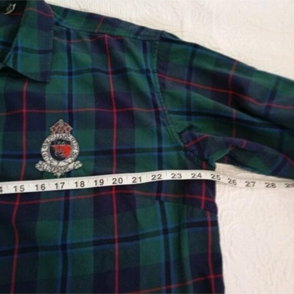 Lauren Ralph Lauren Shirt Crest Button-Up Size 2X TTG Womens Plaid Cotton - Picture 10 of 11
